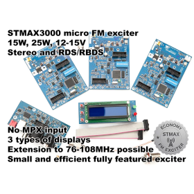 STMAX3000 micro+ 15W Stereo RDS exciters